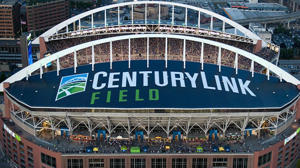 Estadio de Seahawks previo a un partido