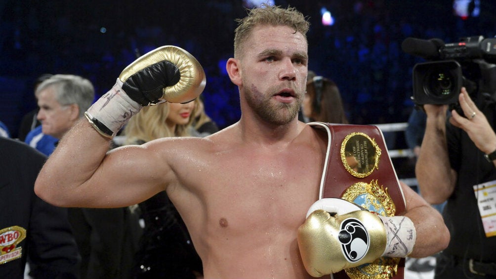 Billy Joe Saunders, tras ganar un combate