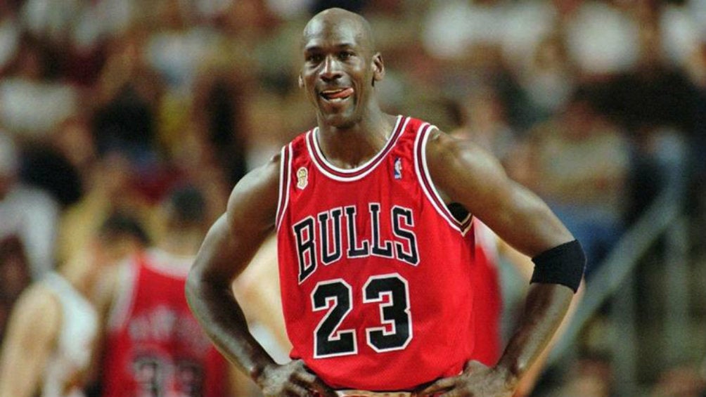 Michael Jordan durante un partido de los Chicago Bulls