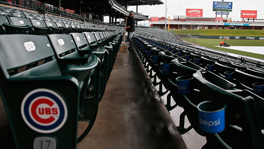  Las tribunas del  Sloan Park en un partido de pretemporada de Cubs