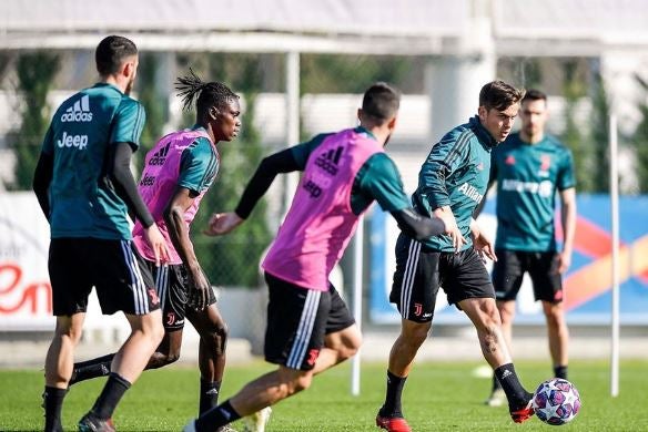 Entrenamiento de la Juventus