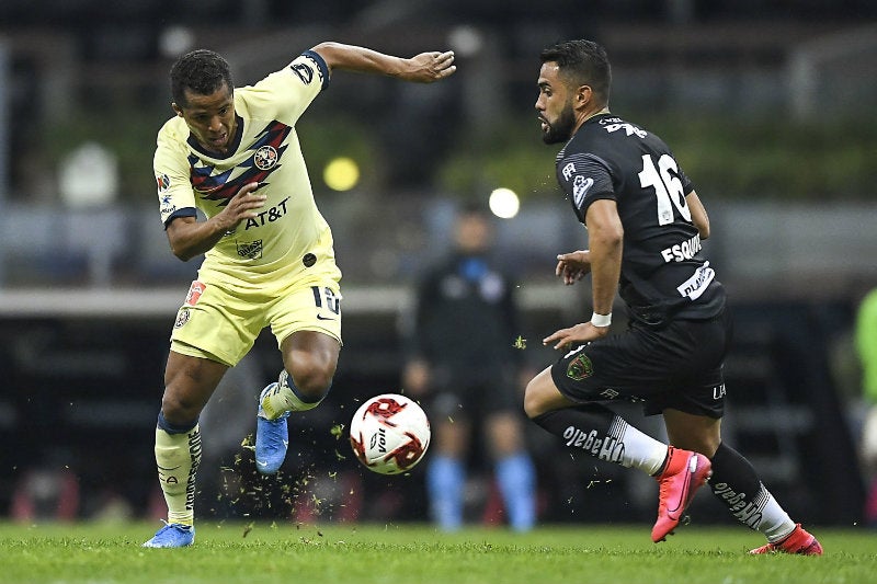 América y Juárez en partido en el Estadio Azteca