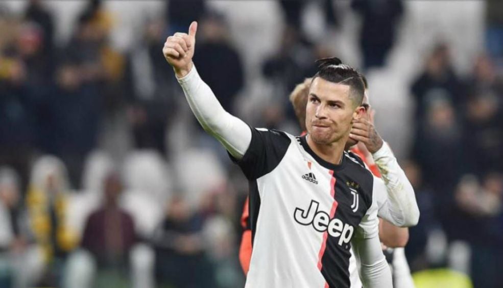 Cristiano Ronaldo celebrando su anotación con la Juventus