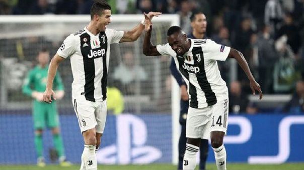 Cristiano Ronaldo en celebración con Matuidi