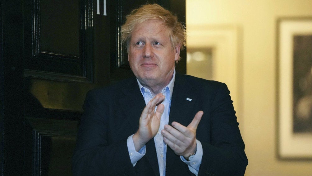  Boris Johnson en una presentación