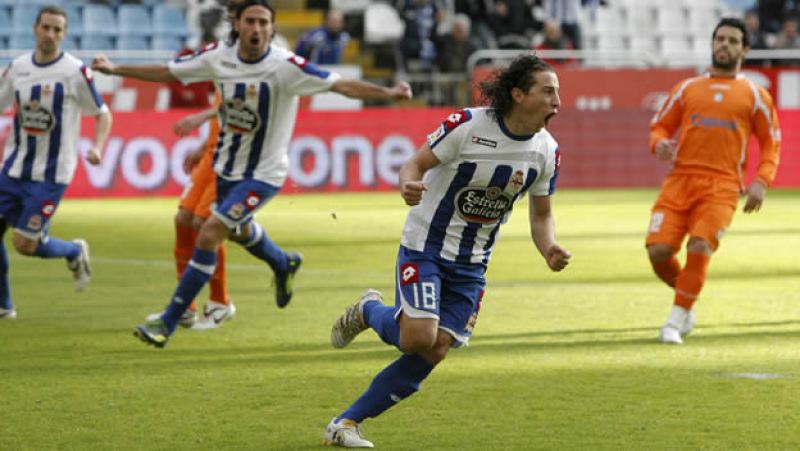 Guardado en festejo con el Depor