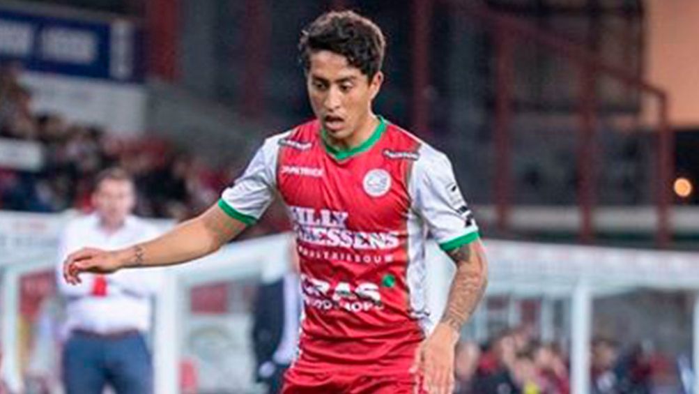 Omar Govea, durante un juego del  Zulte Waregem