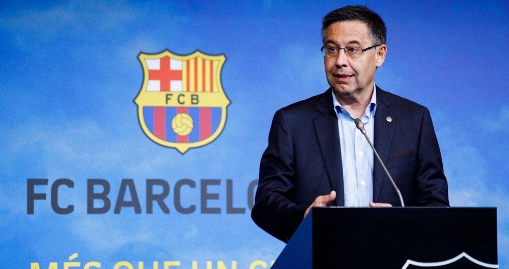 Bartomeu habla en un evento público