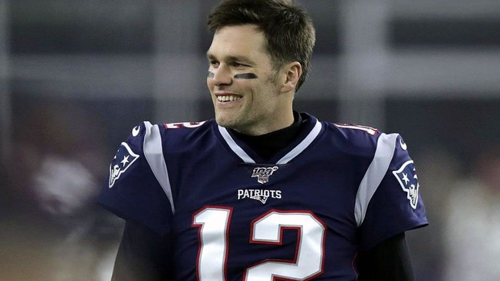 Tom Brady en un juego con los New England Patriots 