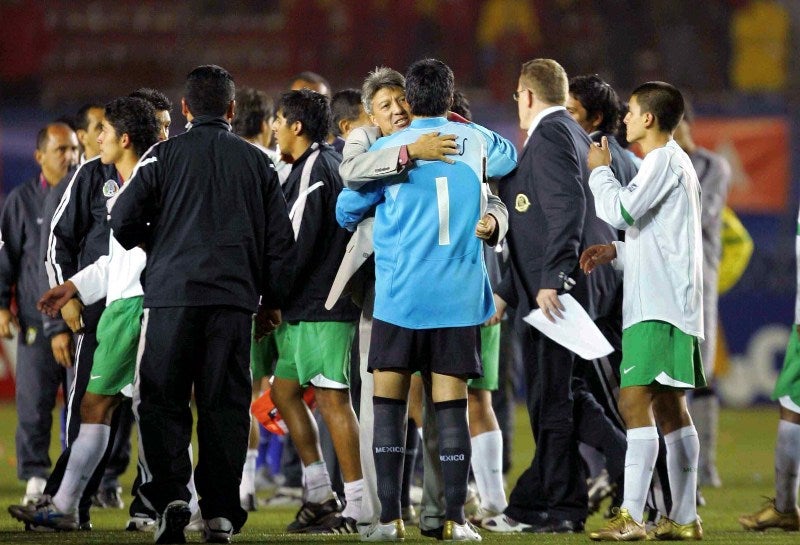 Jesús celebra tras ganar la Final ante Brasil en 2005