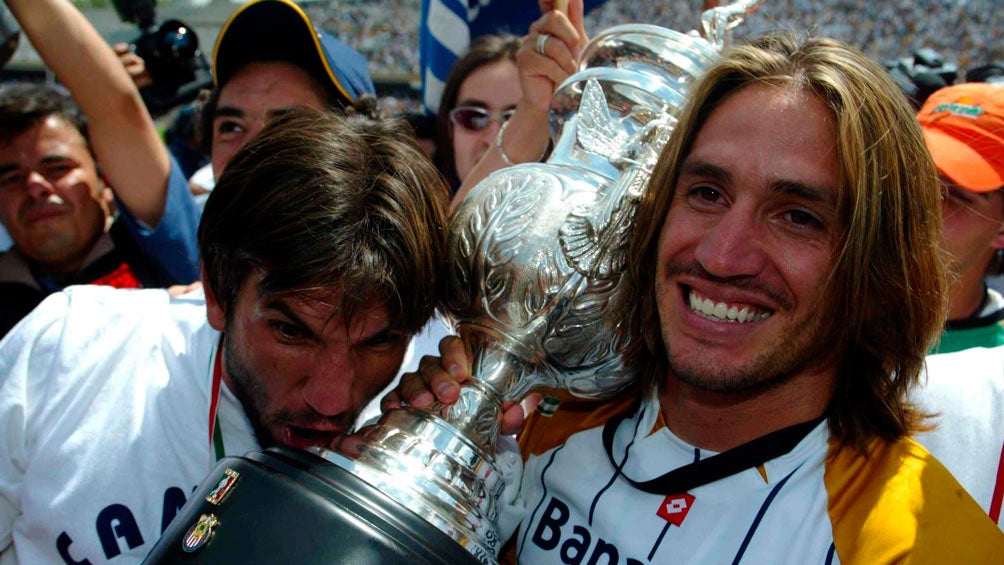 Marioni y Kikín fueron Campeones con la UNAM en el Clausura 2004