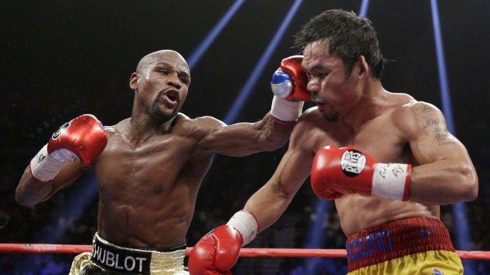 Floyd Mayweather durante una pelea