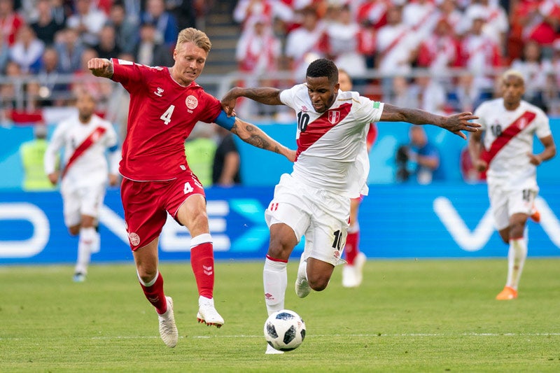 Jefferson Farfán, en el Mundial de Rusia 2018