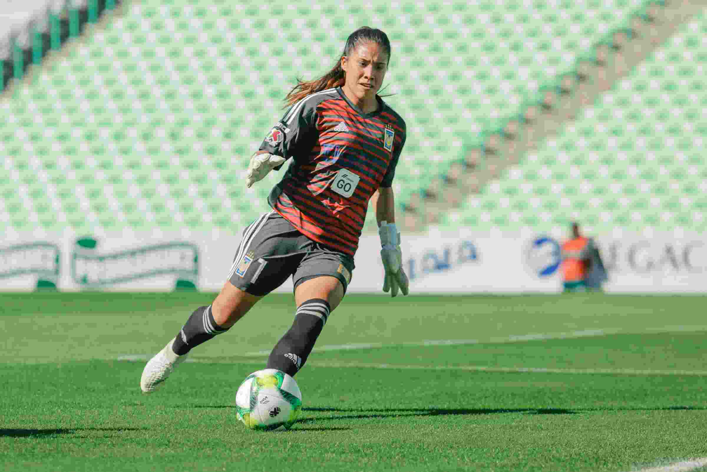 Alejandra Gutiérrez en un partido en TSM