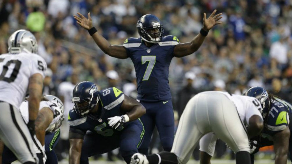 Tavaris Jackson en un partido con los Seahawks