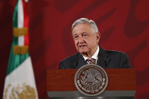 Andrés Manuel López Obrador en conferencia de prensa