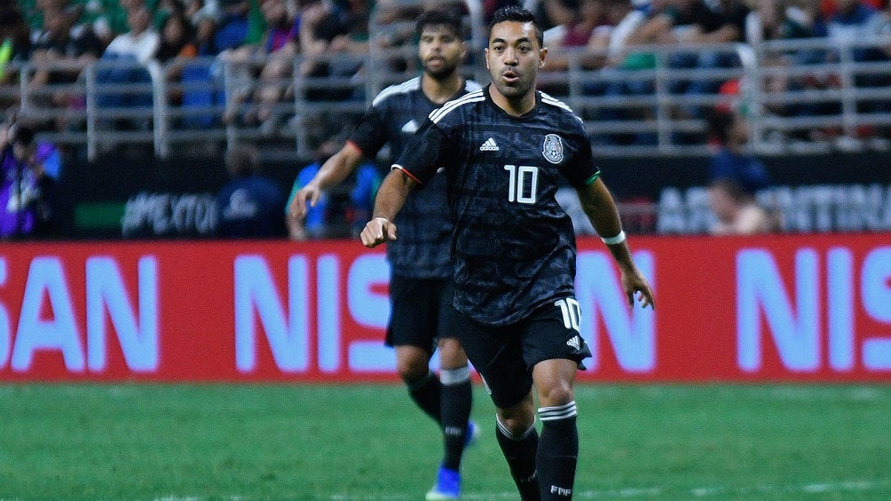 Marco Fabián durante un juego de la Selección Mexicana