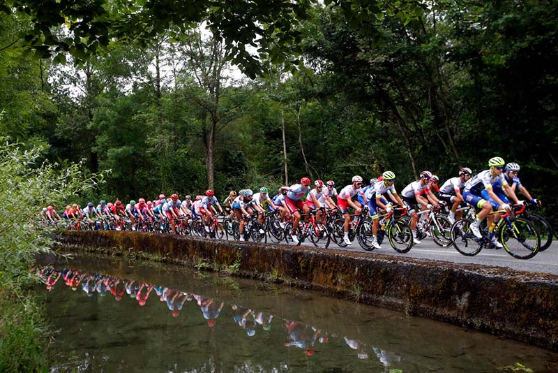 Ciclistas durante el afamado evento