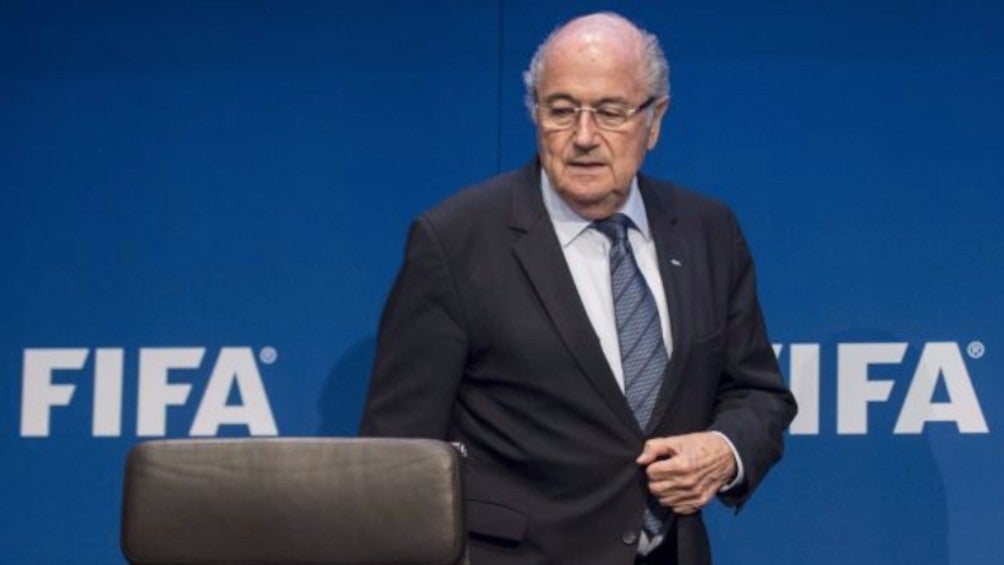 Blatter en una conferencia de FIFA en 2014