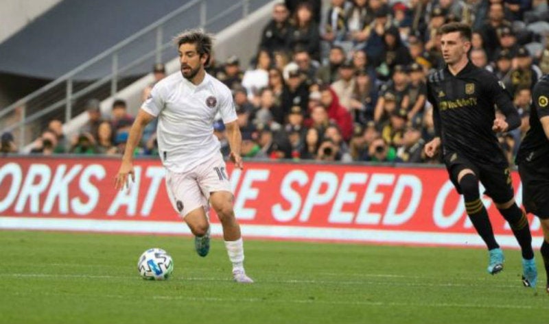 Rodolfo Pizarro en juego ante el LAFC