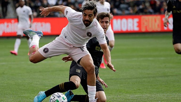 Pizarro en un juego del Inter de Miami en la MLS