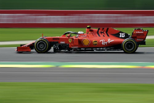 Un Ferrari en el Gran Premio de México