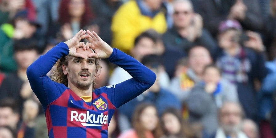 Antoine Griezmann celebrando un gol con el Barcelona