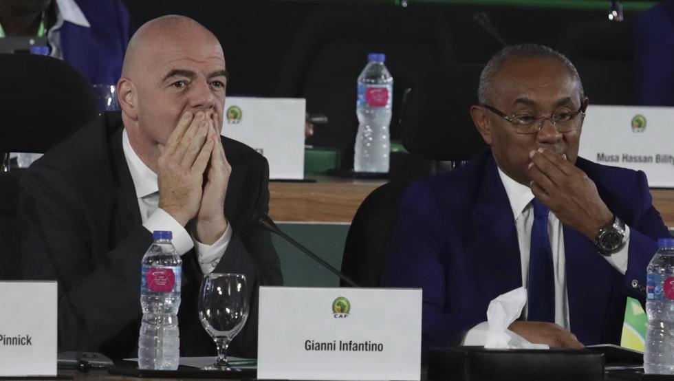 Gianni Infantino, en una reunión de la CAF