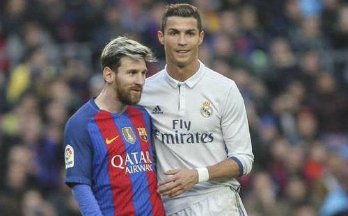 Lionel Messi y Cristiano Ronaldo cuando ambos jugaban en La Liga