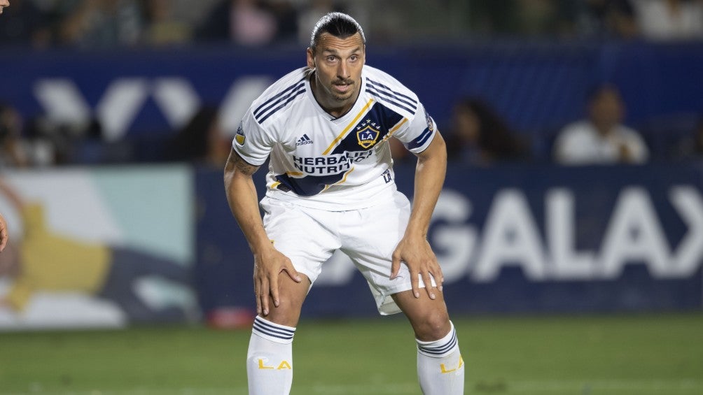 Zlatan Ibrahimovic durante un partido con el Galaxy