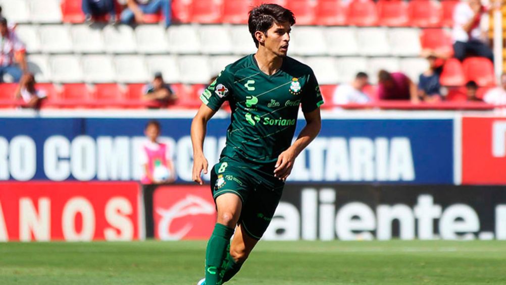 Orrantia, durante un partido de Santos Laguna