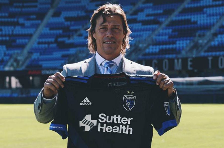 Almeyda en su presentación como DT del San José Earthquakes