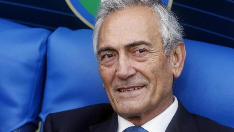 Gabriele Gravina, presidente de la Federación Italiana de Futbol