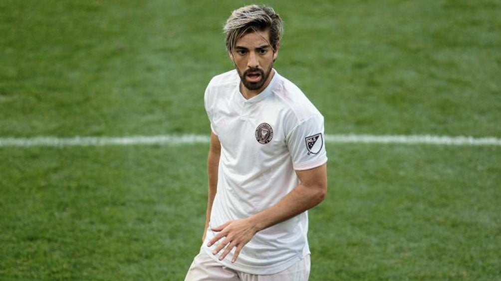 Rodolfo Pizarro durante un partido con Inter Miami