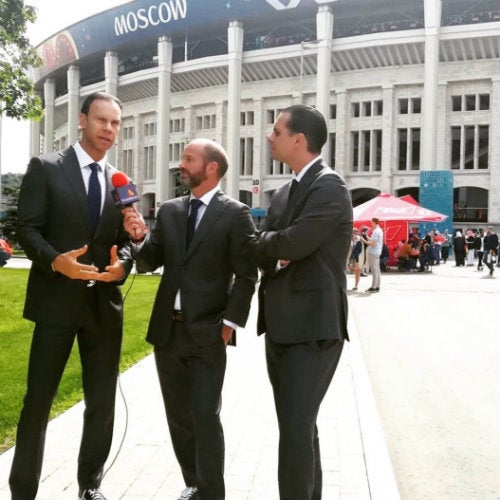 Zague, Luis García y el narrador estelar de TV Azteca