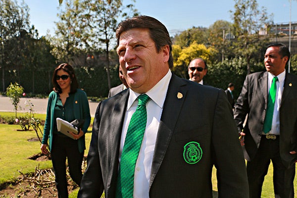 Piojo Herrera, durante su etapa con la Selección Mexicana