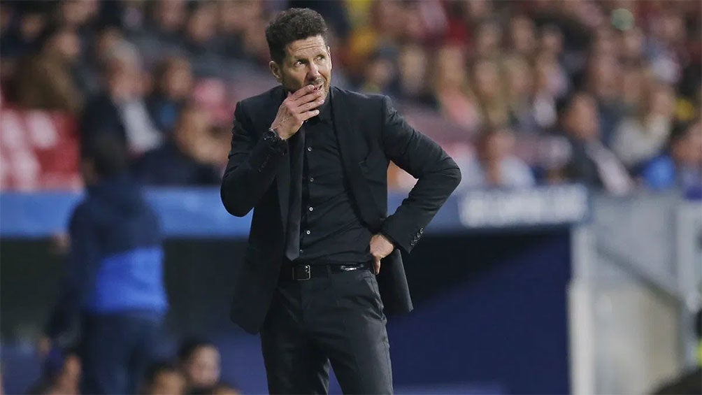 El Cholo Simeone en un partido con Atlético de Madrid