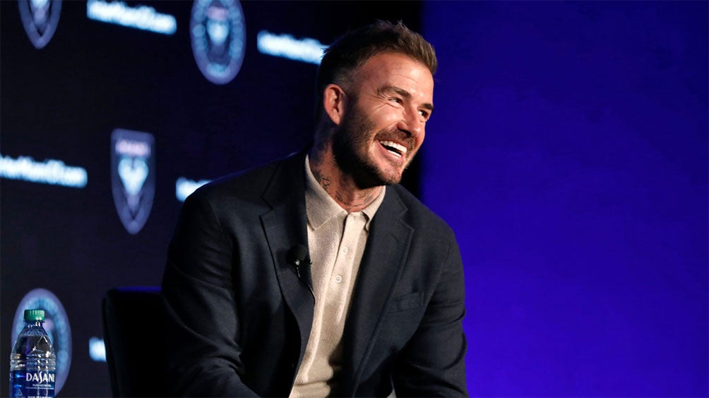 David Beckham en un evento con el Inter de Miami