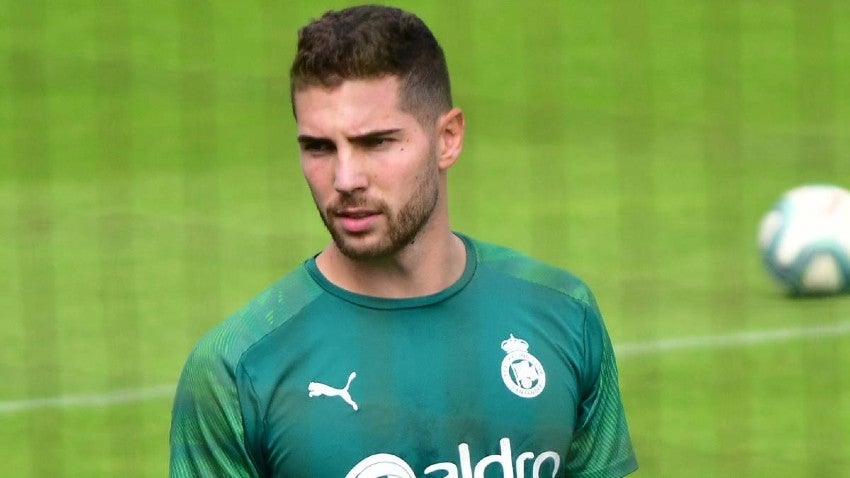 Luca Zidane durante un entrenamiento con Racing