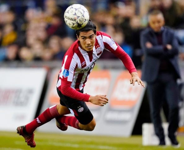 Erick Gutiérrez, durante un juego del PSV