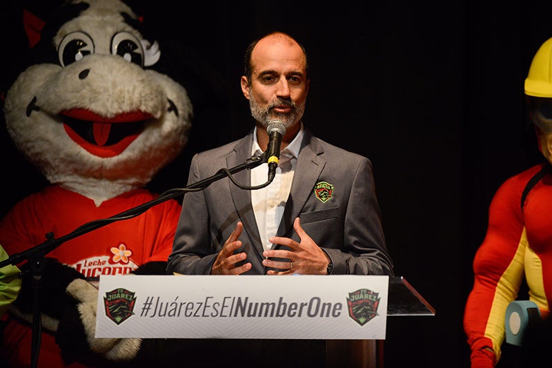 Cantú, en su presentación con FC Juárez