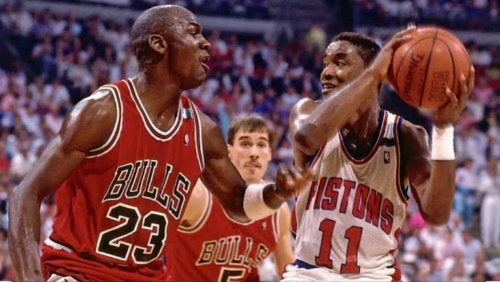 Jordan e Isiah Thomas 