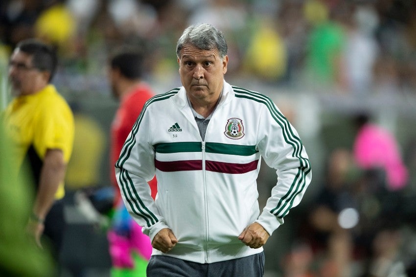 Gerardo Martino en el partido de México vs Costa Rica