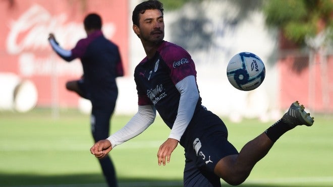 Alanís, en un entrenamiento del Rebaño