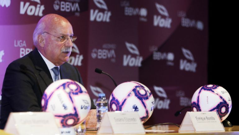 Enrique Bonilla durante la conferencia de prensa esta mañana