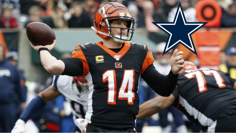 Andy Dalton durante un partido de los Bengals