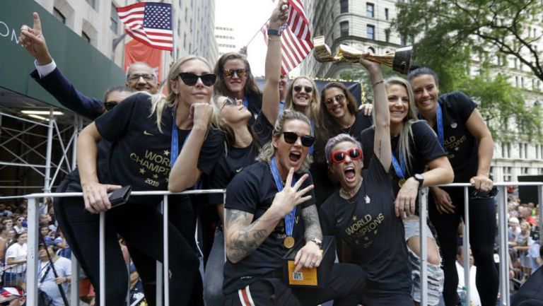 Selección Femenil de Estados Unidos celebran en New York 