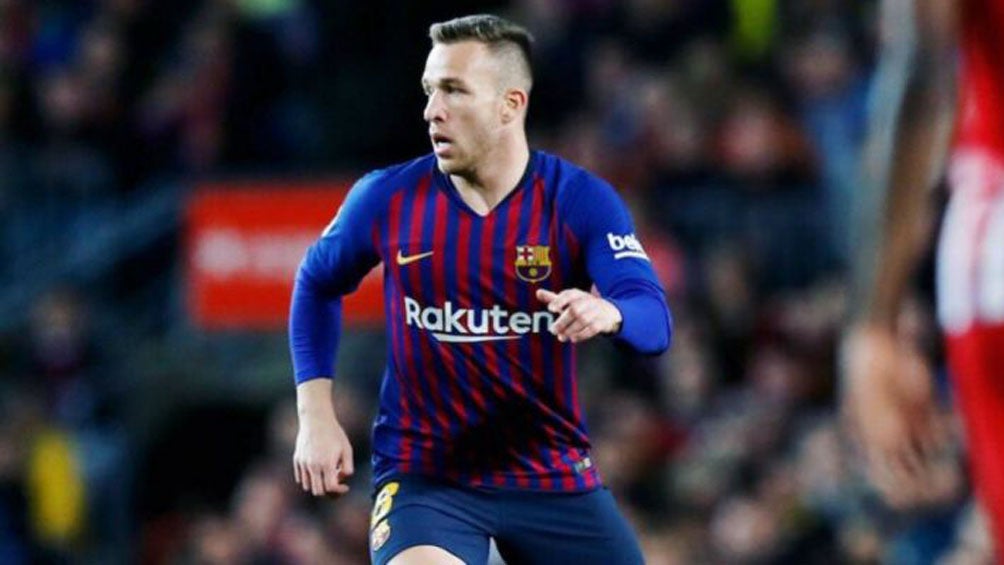 Arthur, durante un partido del Barcelona