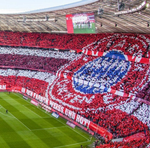 El estadio del Bayern Munich durante un juego