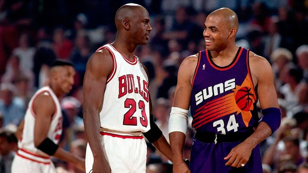 Jordan y Barkley, en un Bulls vs Suns